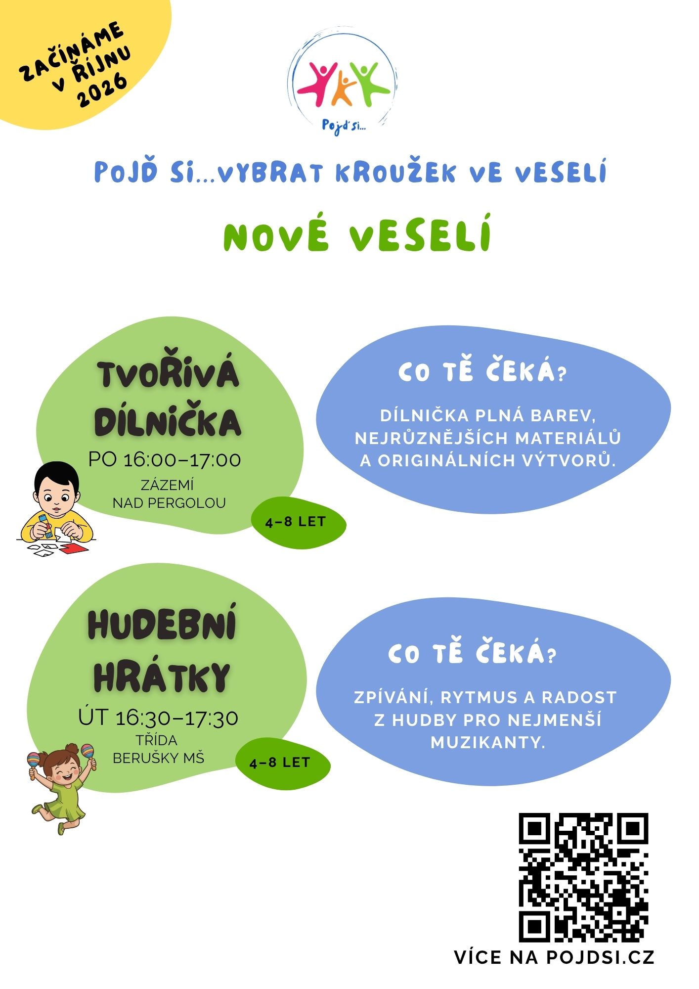 NOVÉ VESELÍ 2026 krouzky