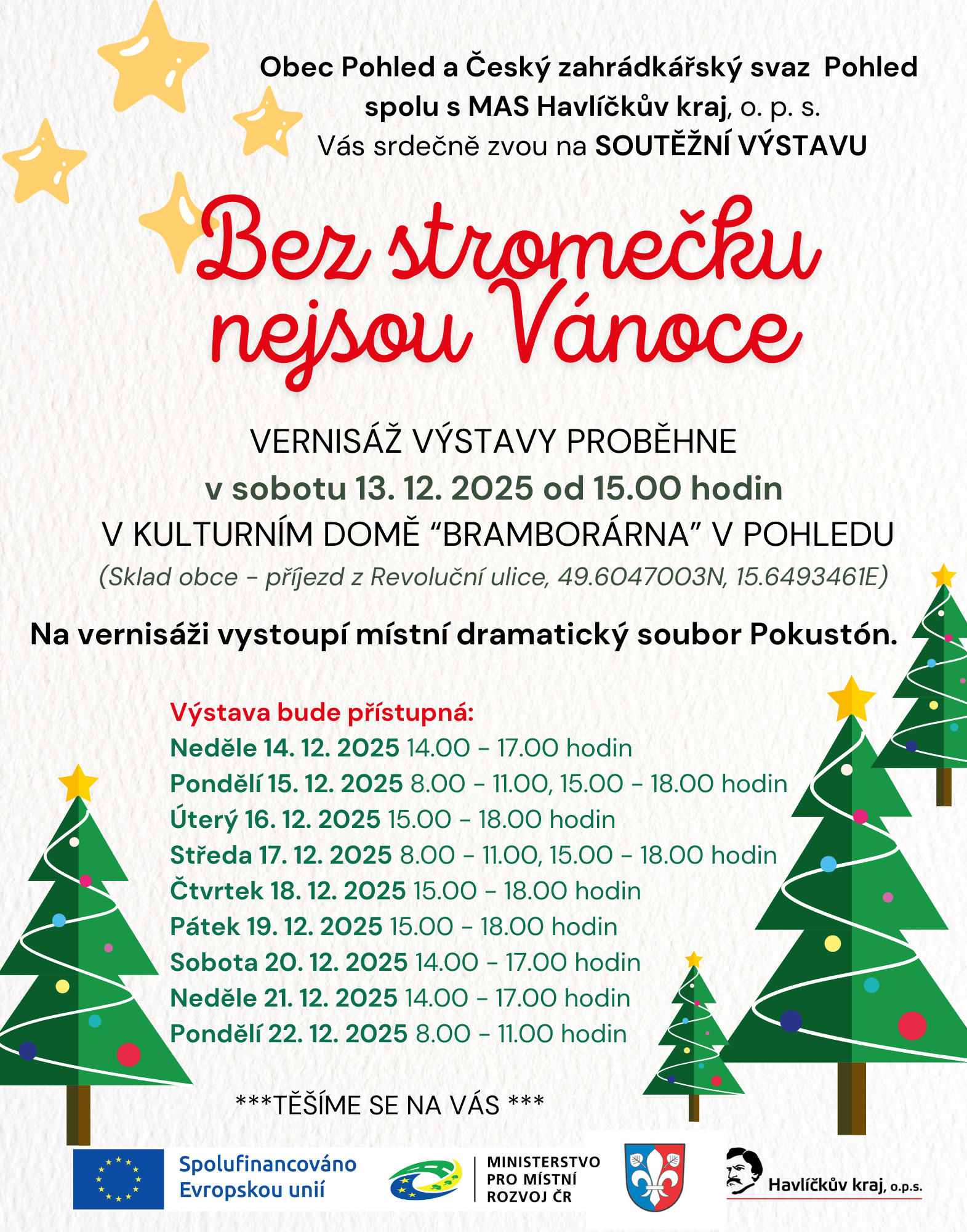 Bez stromečku nejsou Vánoce MAS 2025