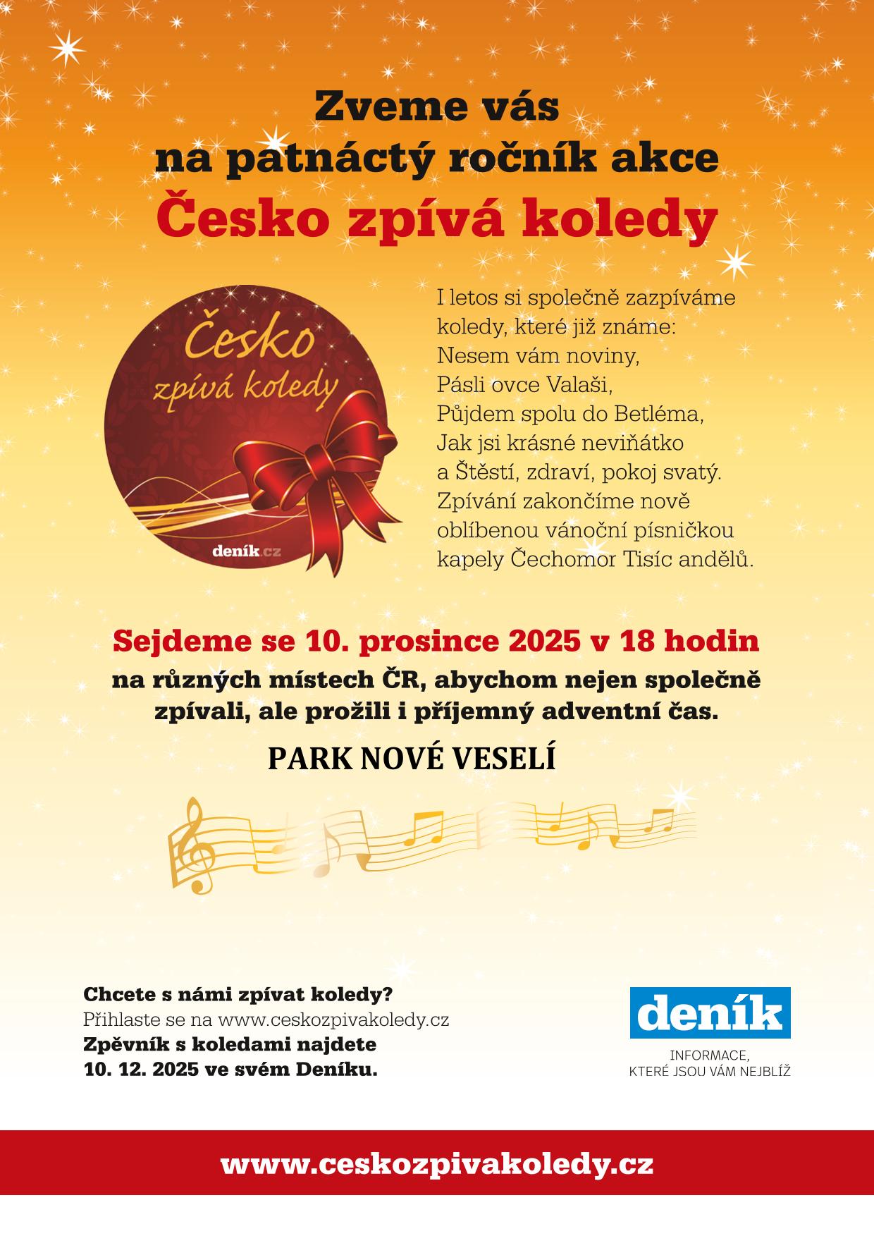 2025 cesko zpiva koledy plakat 1