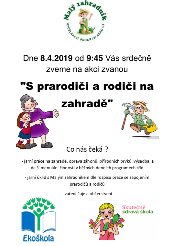 S prarodiči na zahradě