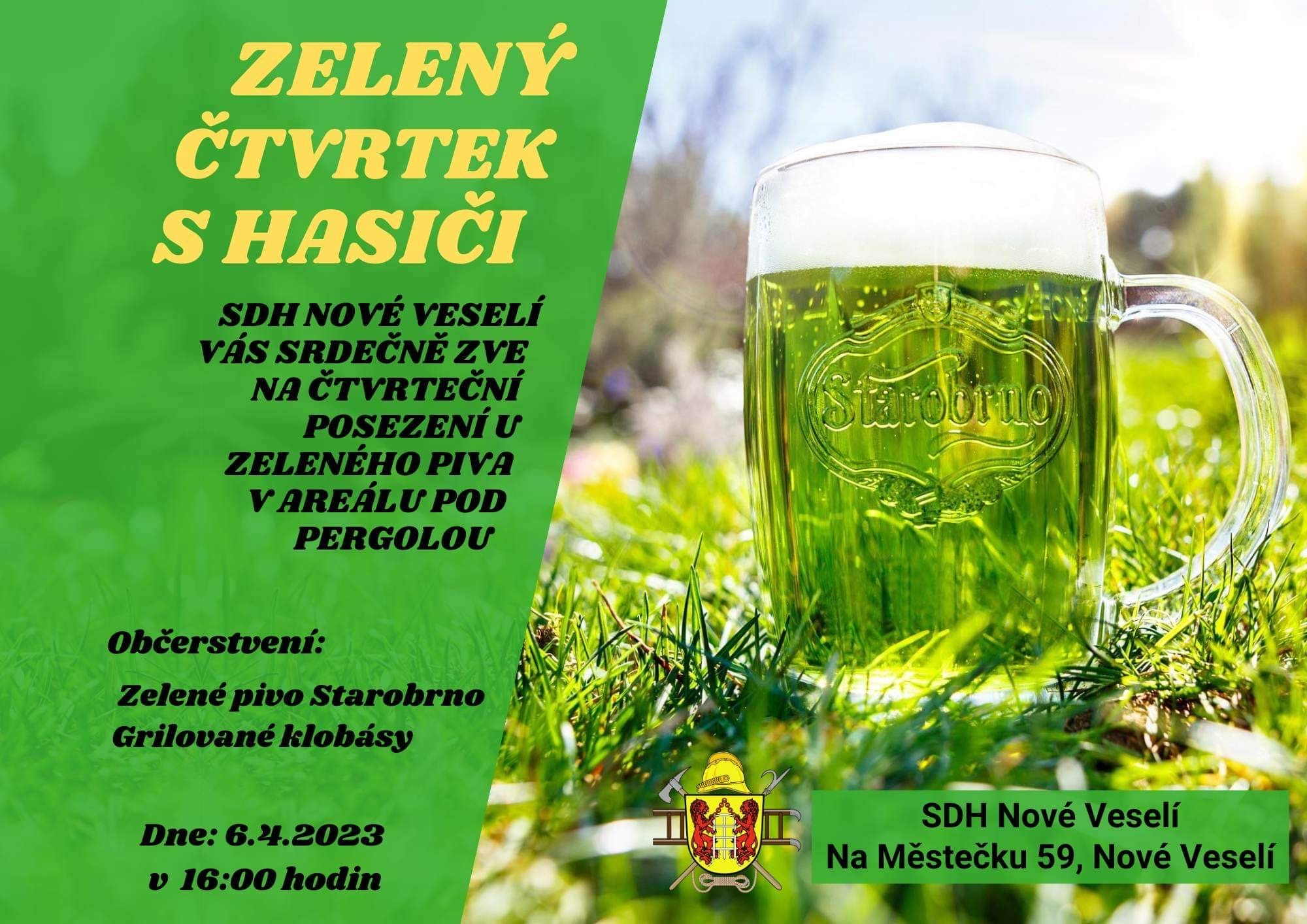 Zeleny čtvrtek pozvanka SDH